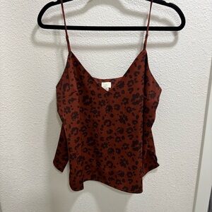 A New Day - Reddish Brown & Brown Leopard Tank